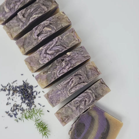 Lavender Chamomile Goat Milk Black Soap